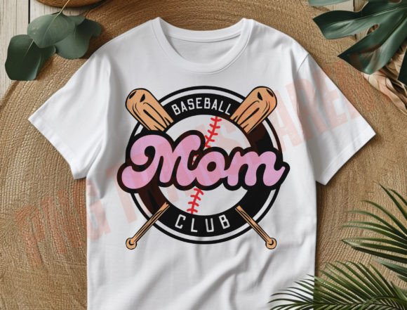 Baseball Mom Letter Design PNG - Perfect for T-Shirt Designs