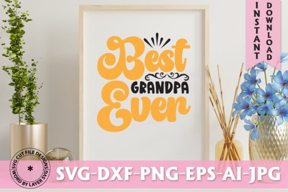 Best Grandpa Ever Retro Design Review