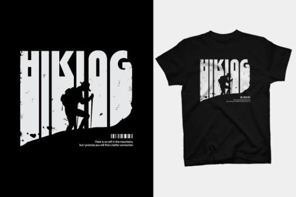 Creative Hiking Adventure Graphics for T-Shirt Designs