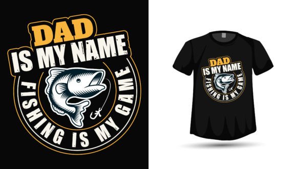 Fathers Day Fishing Dad Tshirt Design: A Versatile Graphic