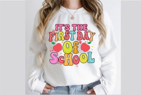 First Day of School SVG Design for T-Shirt Graphics