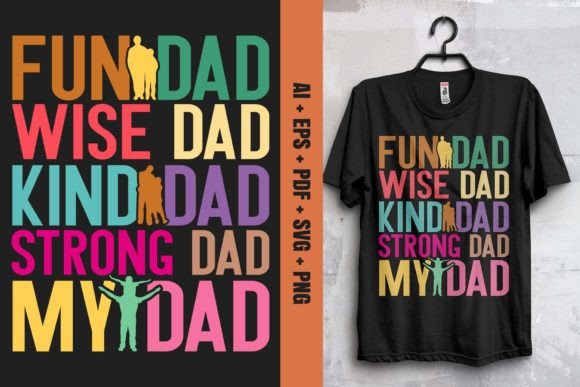 Fun Dad, Wise Dad T-Shirt Design for Handmade Graphics