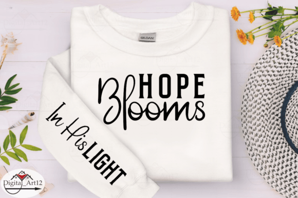 Hope Blooms Sleeve SVG Design: Graphics & T-Shirt Designs