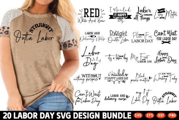 Labor Day SVG Design Bundle for T-Shirt Designs & Graphics