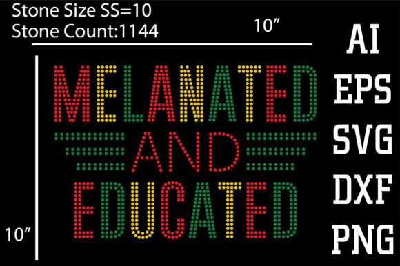 Melanated and Educated Rhinestone Design Review