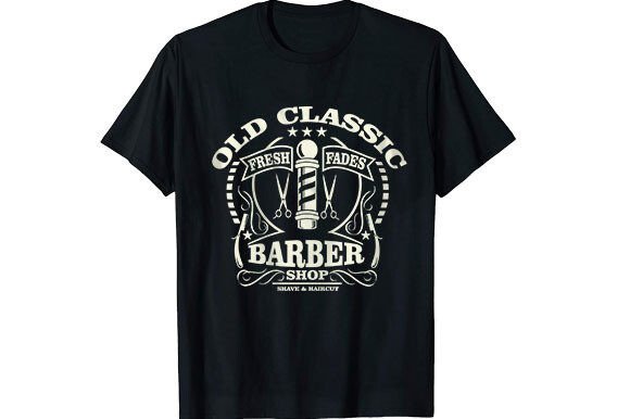 Old Classic Barber T-shirt Design Review