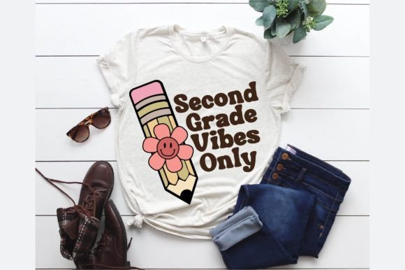 Second Grade Vibes Only: A Fun and Versatile Design