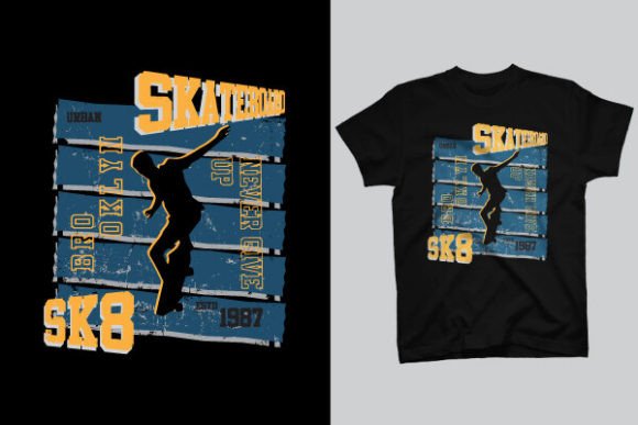 Skateboard T-Shirt Design: A Versatile Graphics Asset